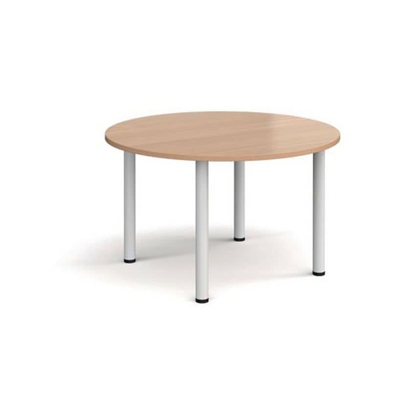 Slingsby Circular Leg Meeting Table Dims mm 1200 Diameter Colour Beech - 414633
