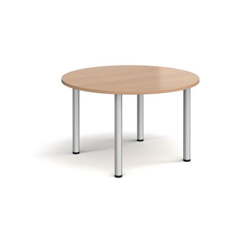 Slingsby Circular Leg Meeting Table Dims mm 1200 Diameter Colour Beech - 414628