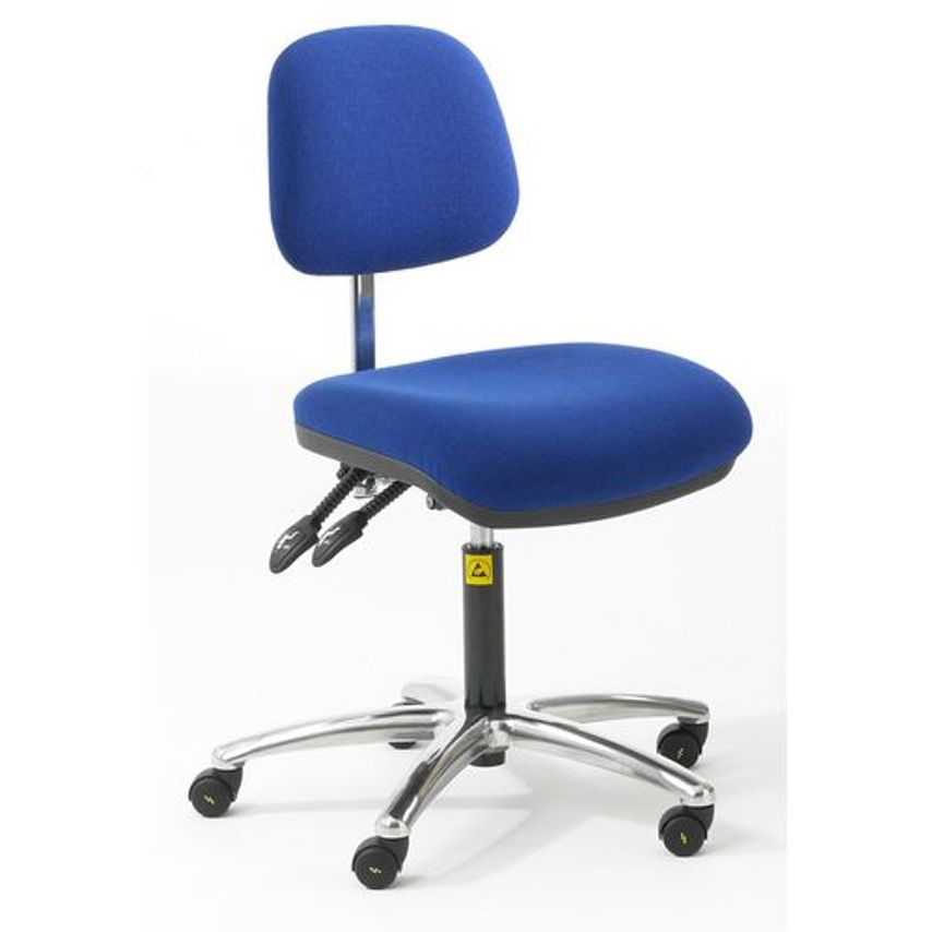 Slingsby Low Static Dissipative Chair Colour Blue Vinyl