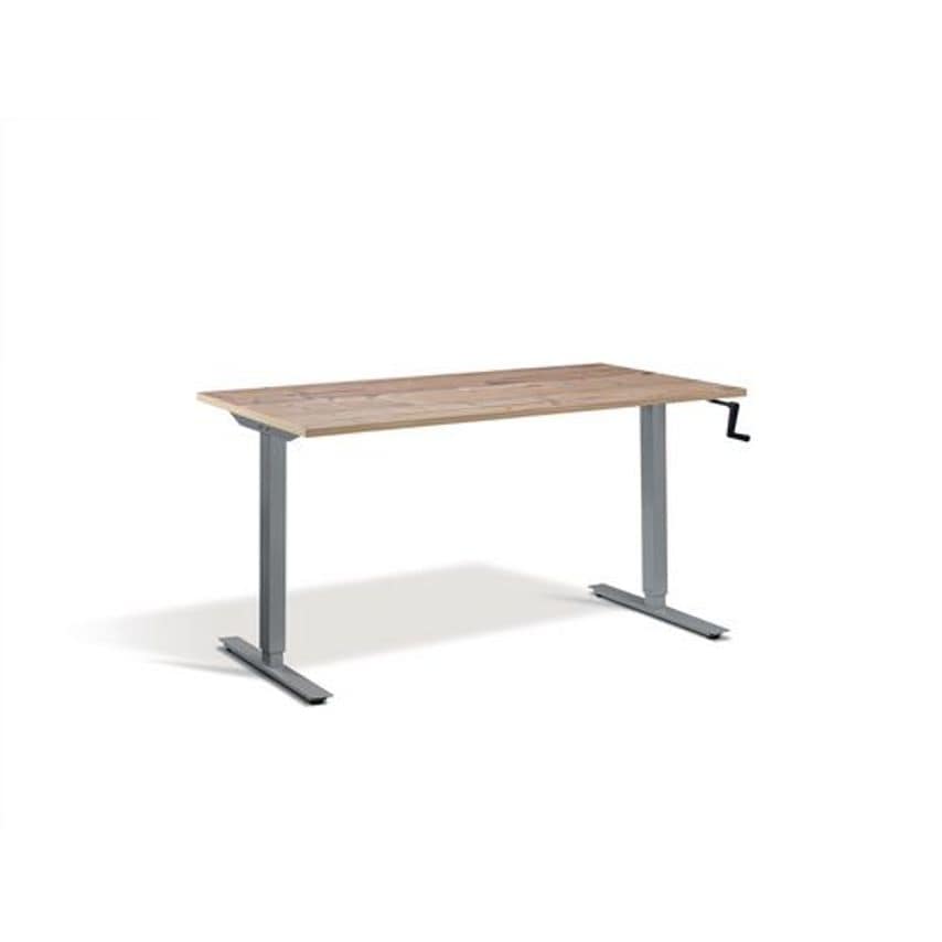 Shop Slingsby Manual Height Adjustable Desk Table Top Colour Timber