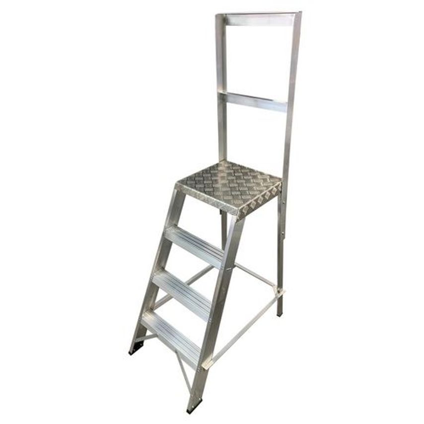 Slingsby Professional Machine Steps Type Single Sided with Side & Rear Handrails