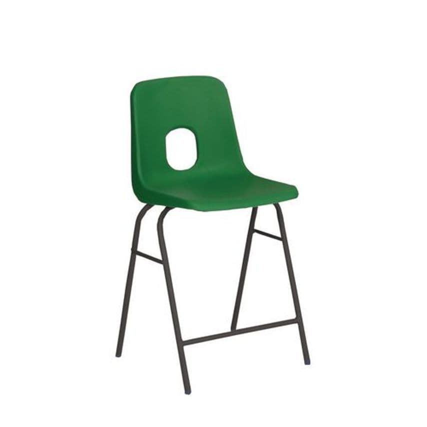Slingsby Polypropylene High Back Stools Seat Height mm 685 Green - 409046