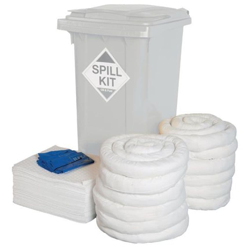 Slingsby Refill Kit for 240L Wheelie Bin Spill Kit, Oil and Fuel