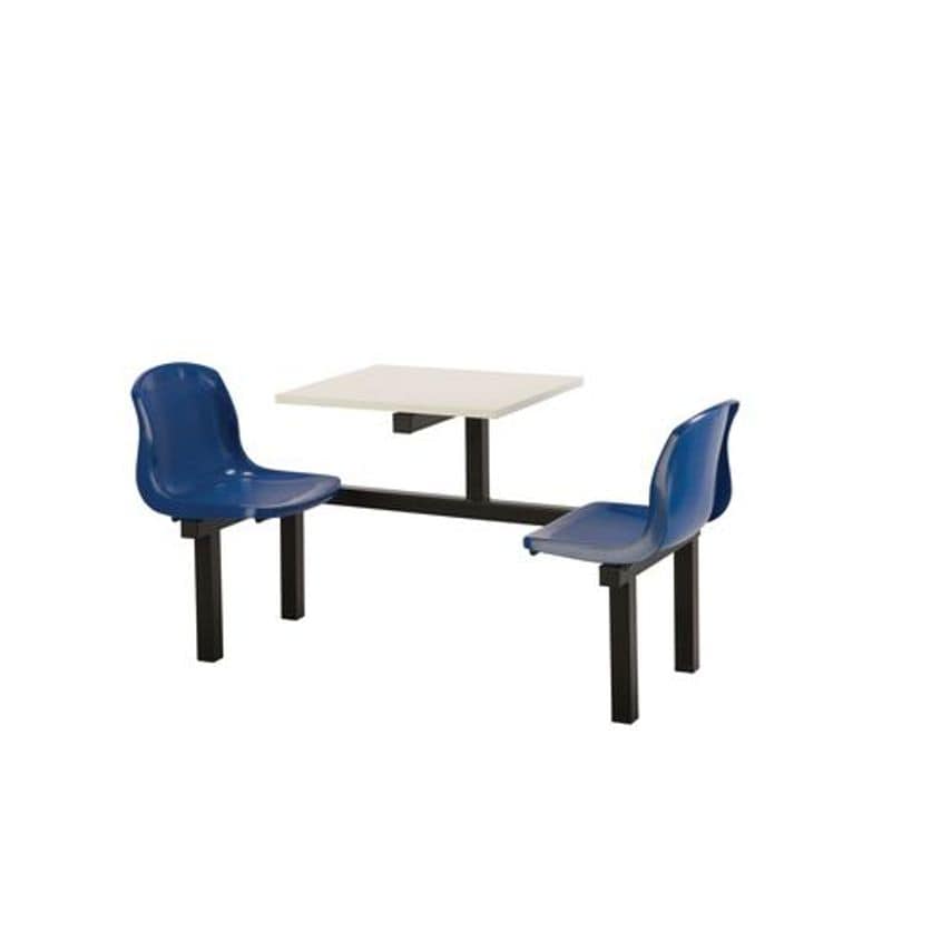 Slingsby Polypropylene Fixed Canteen Table and Chairs - Fully Assembled No of Se