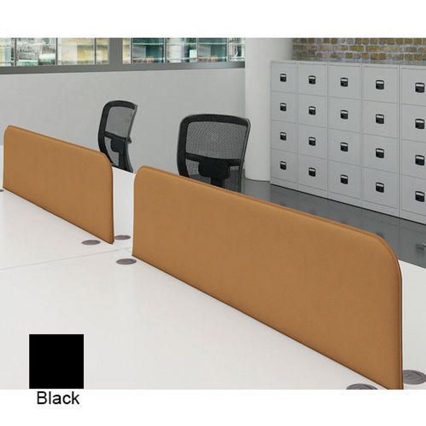 Slingsby Curved Desktop Screens Width mm 1400 Black