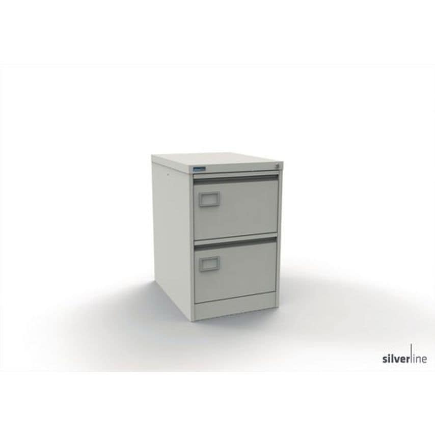Slingsby Executive Filing Cabinets Description 2 Drawers White