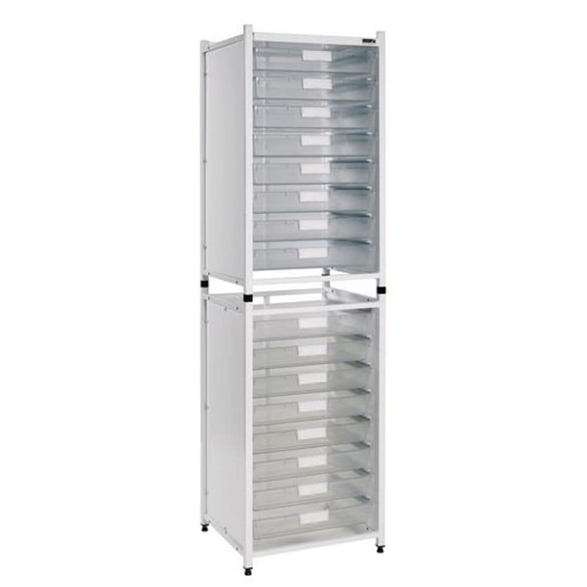 Slingsby Double Medical Storage Units with Trays Unit H X W X D mm 1900 X 530 X