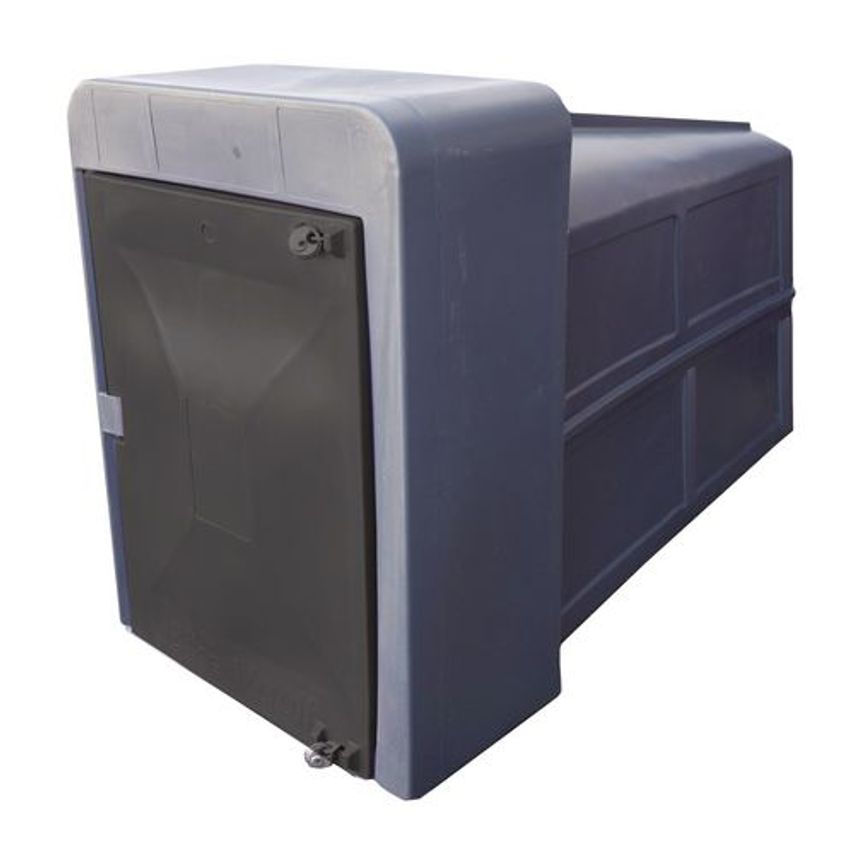 Slingsby Secure Cycle Locker, Recycled Black 2100mm Deep