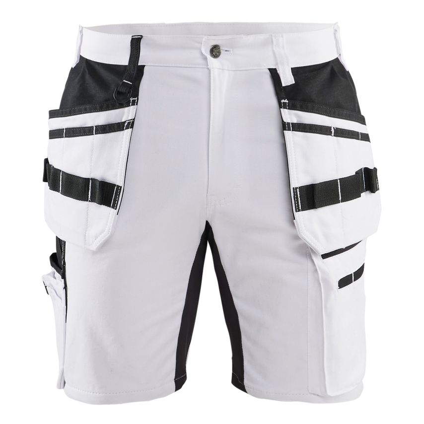 Blaklader Painter Shorts with Stretch X1900 1911 White Black D92 UK-34S