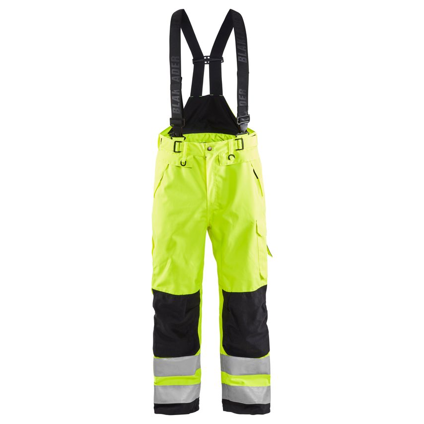 Blaklader Hi-Vis Shell Trousers 1867 Hi-vis Yellow Black D92 UK-34S