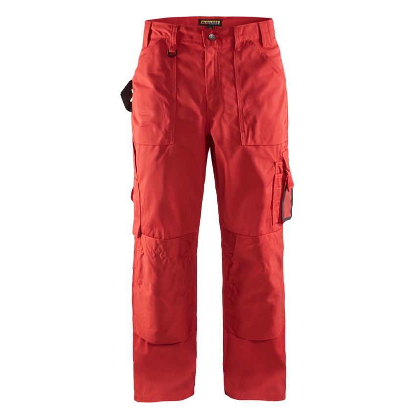 Blaklader Craftsman Trousers without Nail Pocket 1570 Red D104 UK-39S