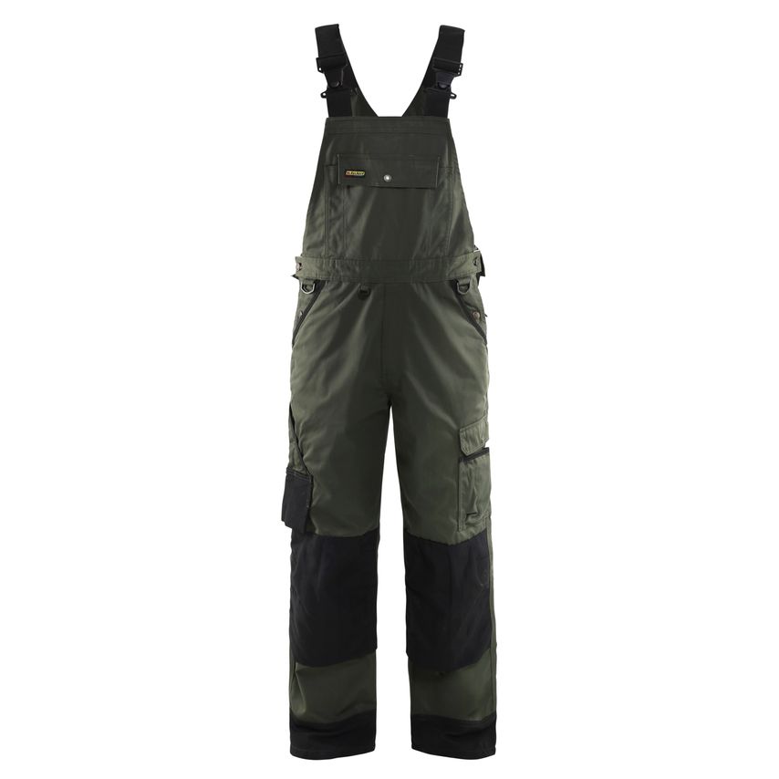 Blaklader Garden Bib Overalls 2654 Army Green Black C48 UK-33R