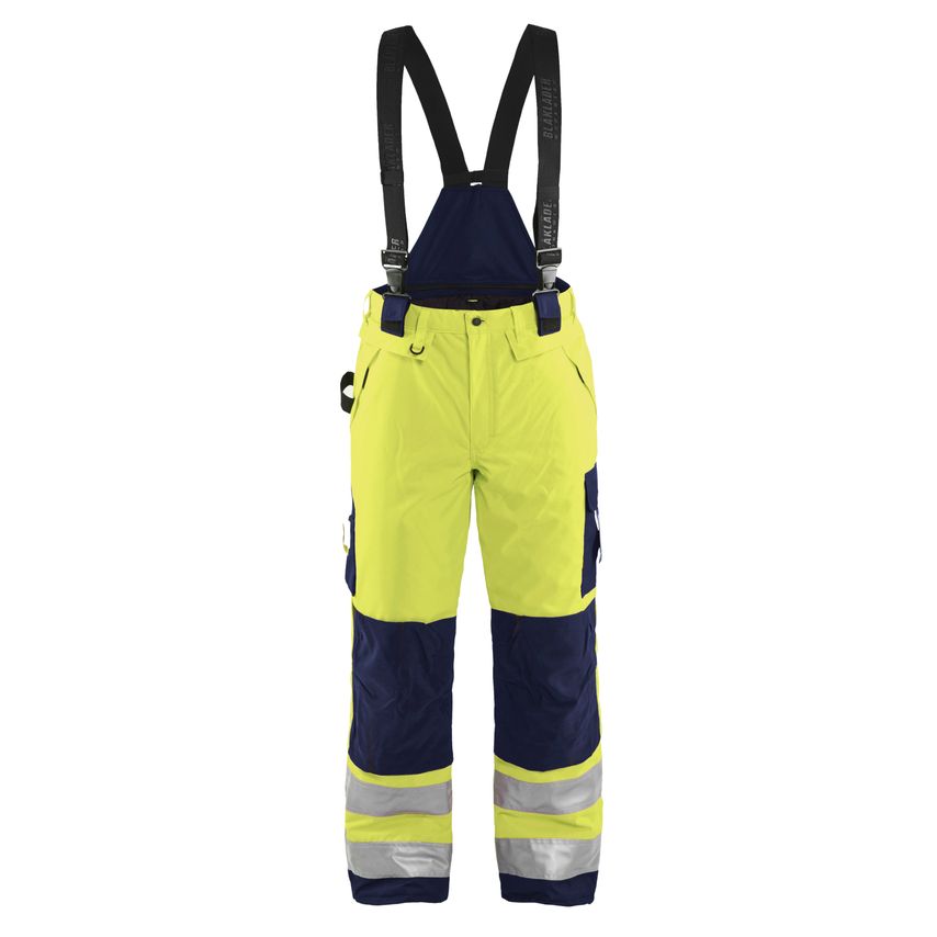 Blaklader Hi-Vis Winter Trousers 1885 Hi-vis Yellow Navy Blue C50 UK-34R