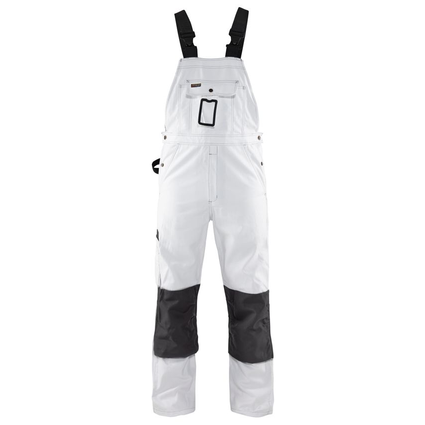 Blaklader Bib Overalls 2611 White Dark Grey C50 UK-34R