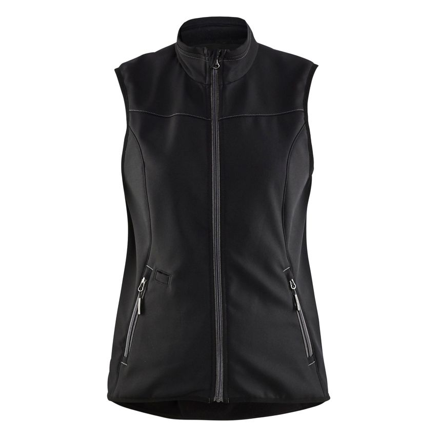 Blaklader Women's Softshell Vest 3851 Black Dark Grey M