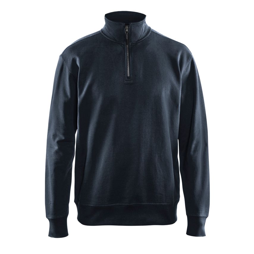 Blaklader Sweatshirt with Half Zip 3369 Dark Navy Blue 4XL
