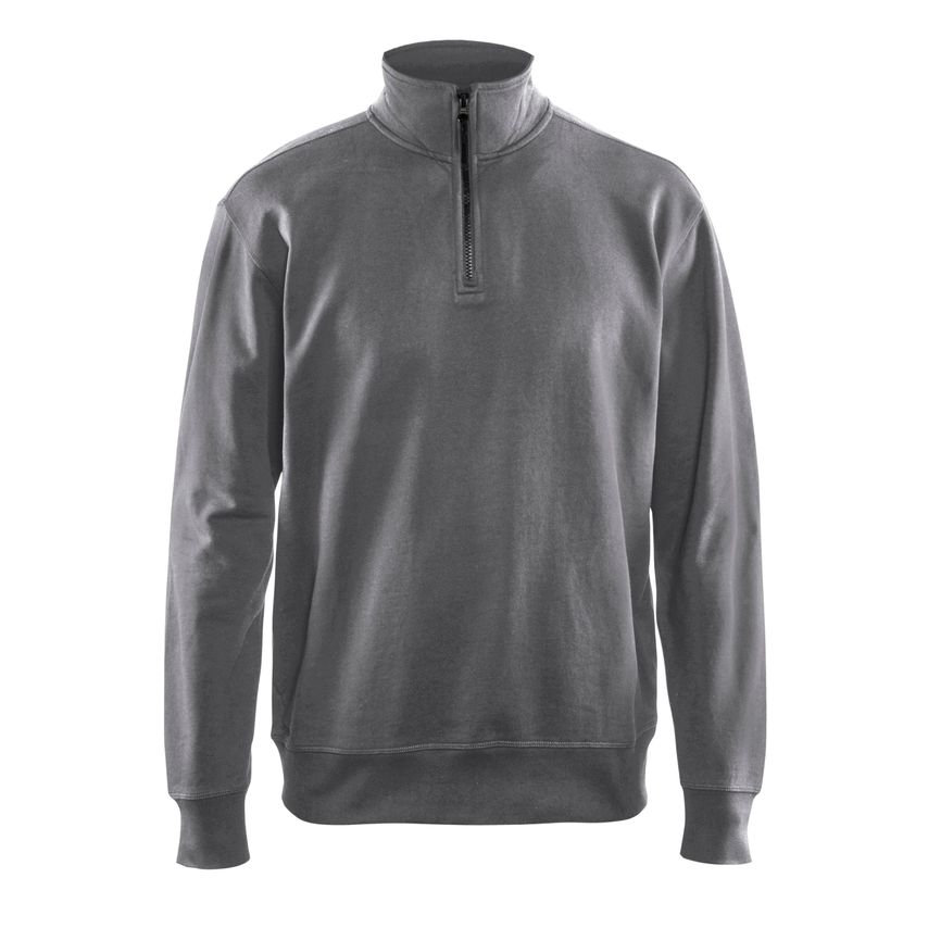 Blaklader Sweatshirt with Half Zip 3369 Grey 4XL