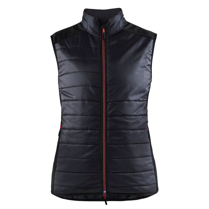 Blaklader Vest Warm-Lined Women 3864 Black Red XS