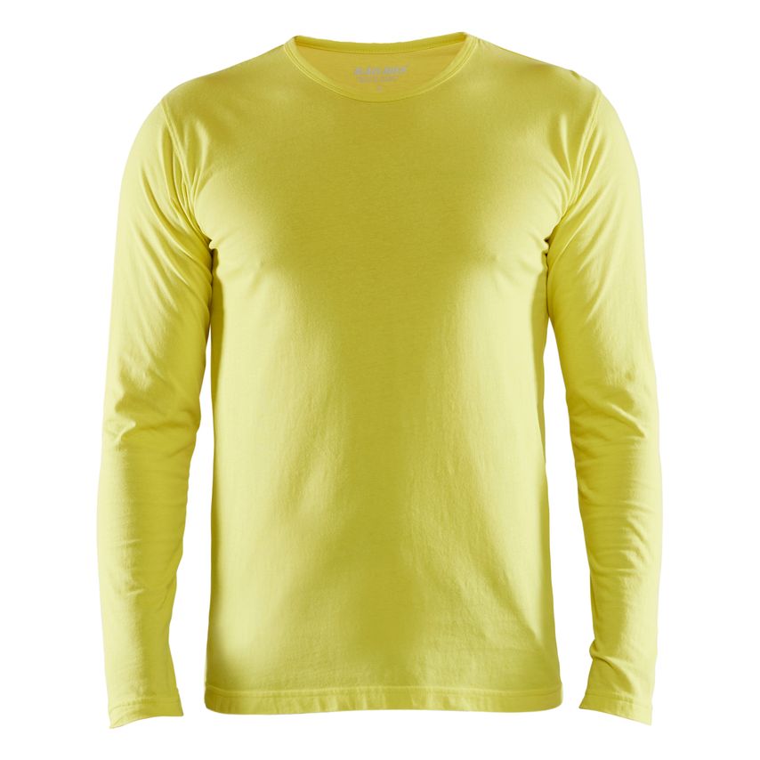 Blaklader T-Shirt Long Sleeved 3500 Hi-vis Yellow M