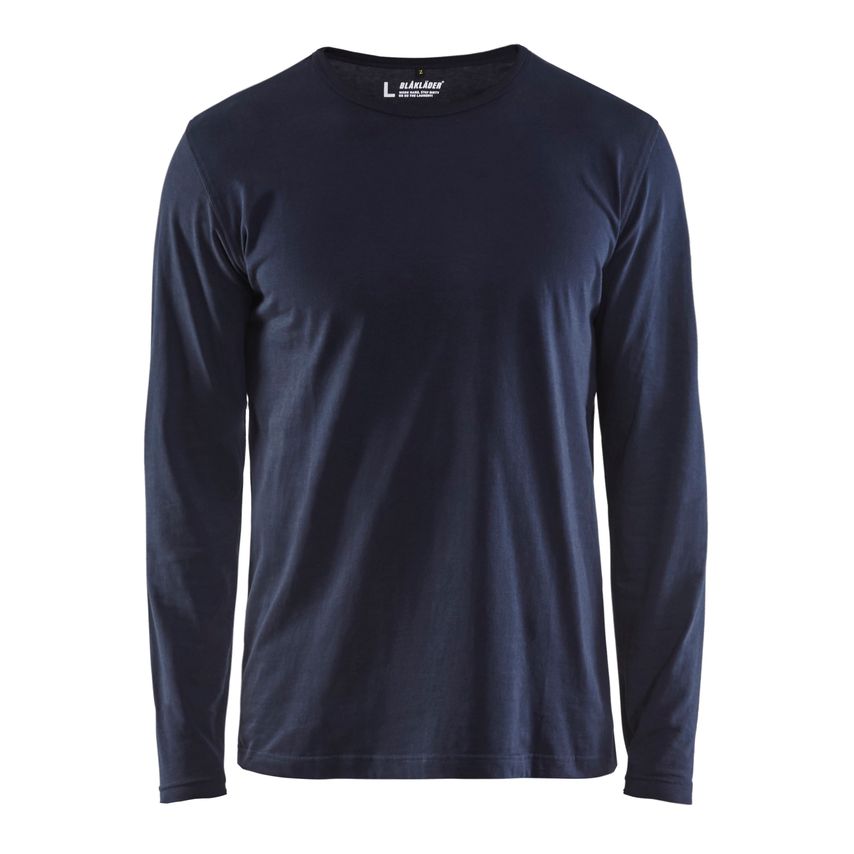 Blaklader T-Shirt Long Sleeved 3500 Dark Navy Blue LT