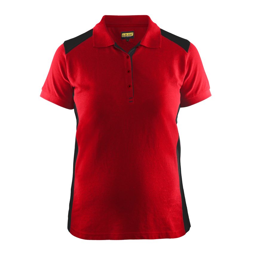 Blaklader Women's Polo Shirt 3390 Red Black M