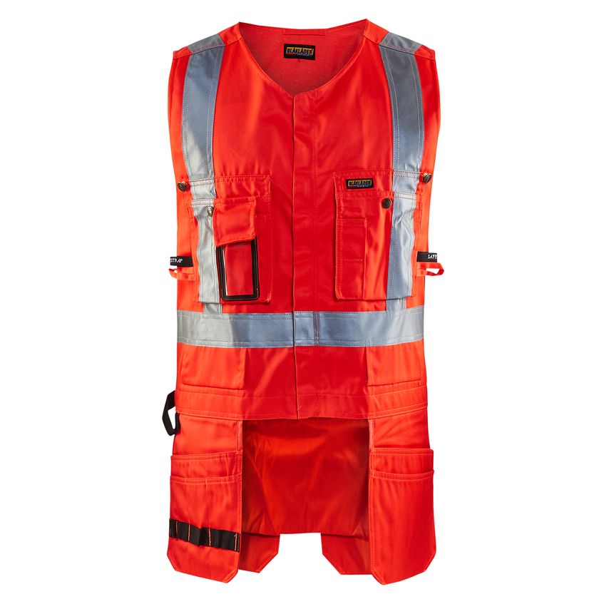 Blaklader Hi-Vis Tool Vest 3027 Red Hi-Vis XL