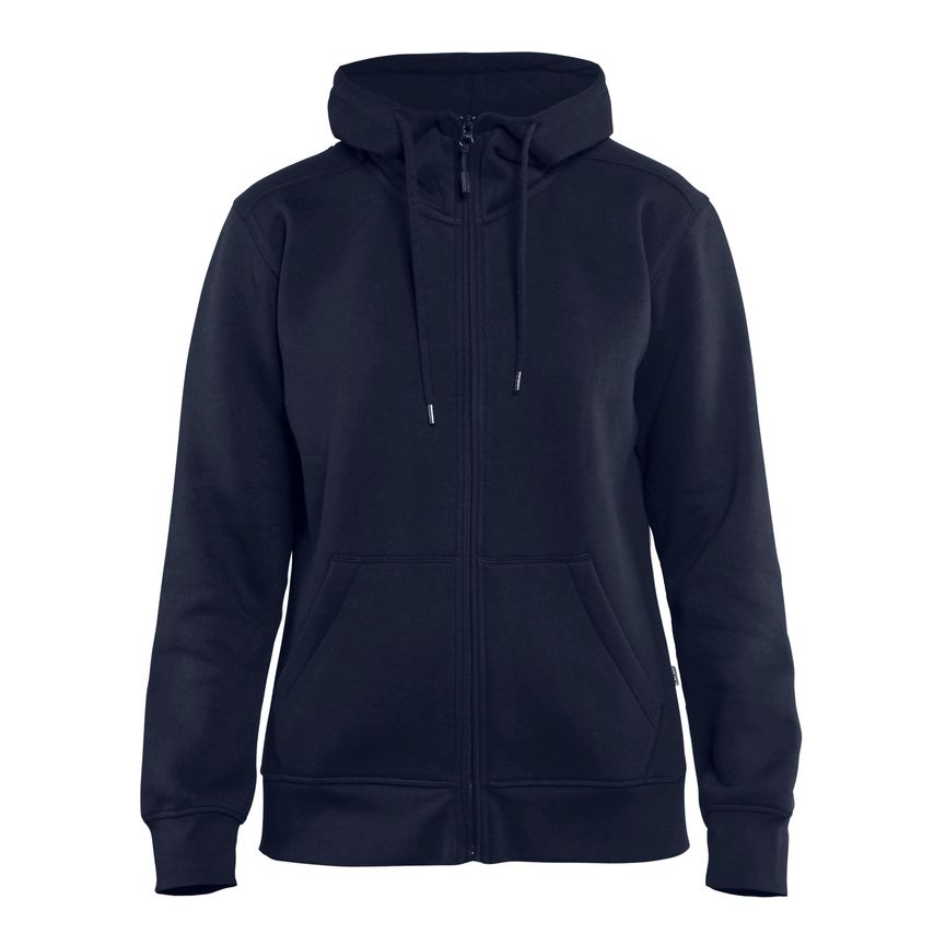 Blaklader Women's Hoodie with Full Zipper 3395 Navy Blue XL
