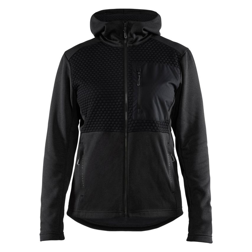 Blaklader Hoodie with Full Zip Women 3542 Black M