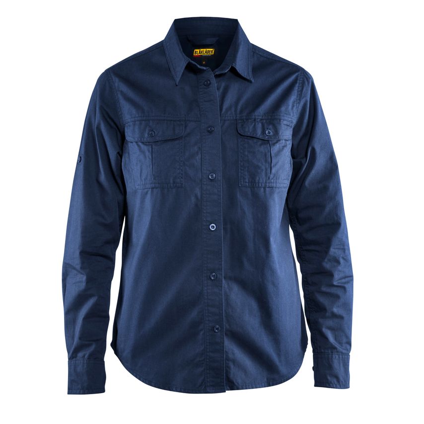 Blaklader Women's Twill Shirt 3208 Navy Blue XL