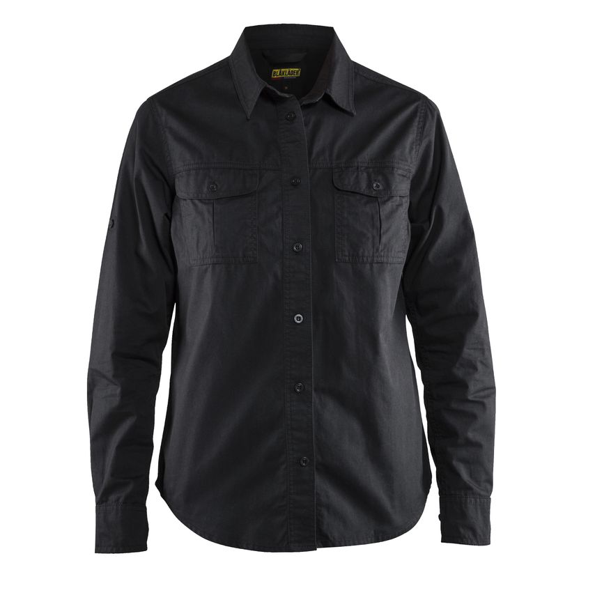 Blaklader Women's Twill Shirt 3208 Black XXL