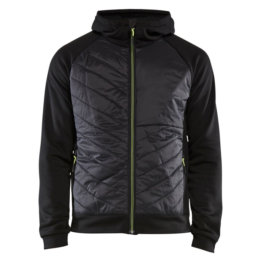 Blaklader Hybrid Sweater 3463 Black Hi-vis Yellow XS
