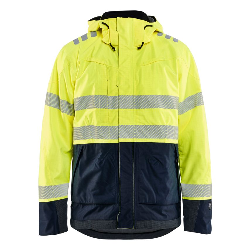 Blaklader Multinorm Shell Jacket 4088 Hi-vis Yellow Navy Blue 4XL