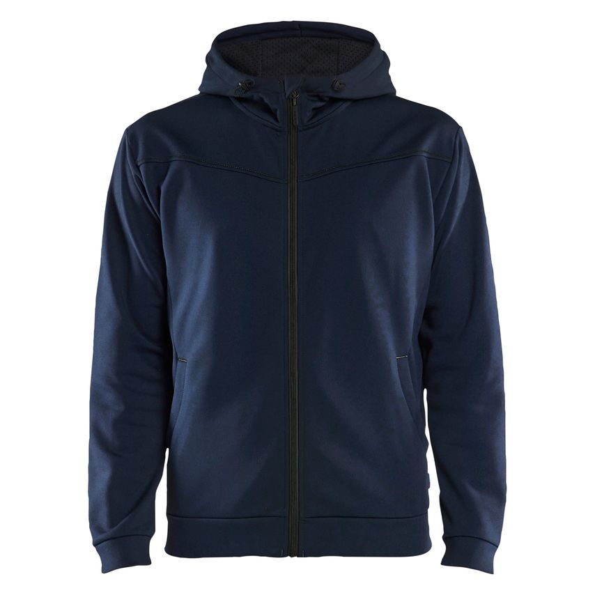 Blaklader Hoodie with Full Zipper 3363 Dark Navy Black 4XL
