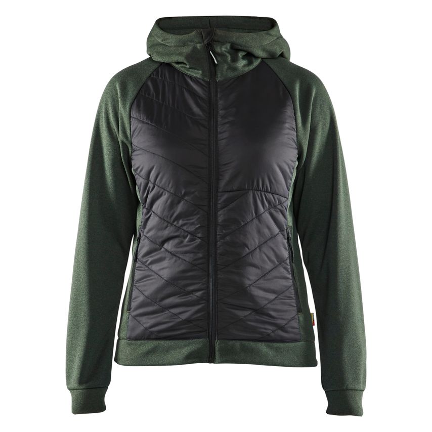 Blaklader Women's Hybrid Sweater 3464 Autumn Green Black S
