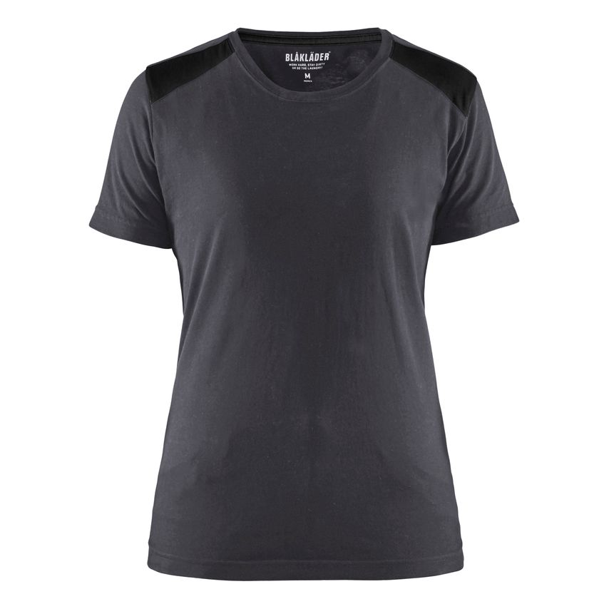 Blaklader Women's T-Shirt 3479 Mid Grey Black XXXL