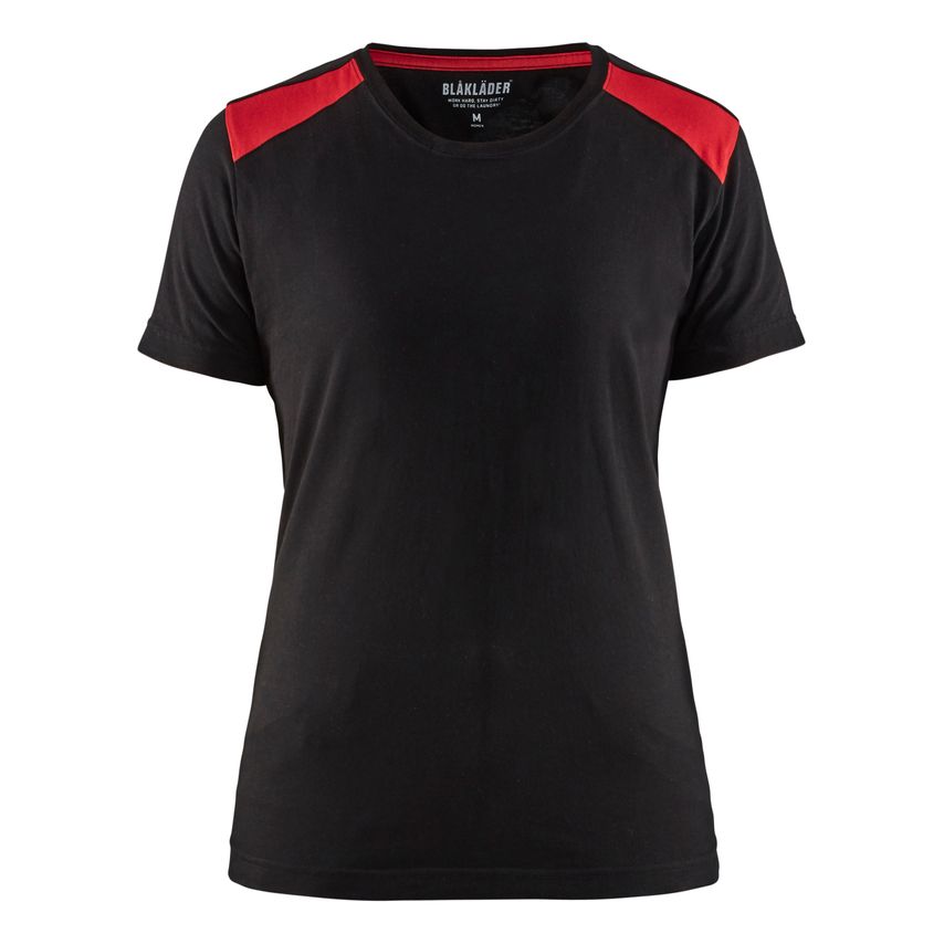 Blaklader Women's T-Shirt 3479 Black Red M