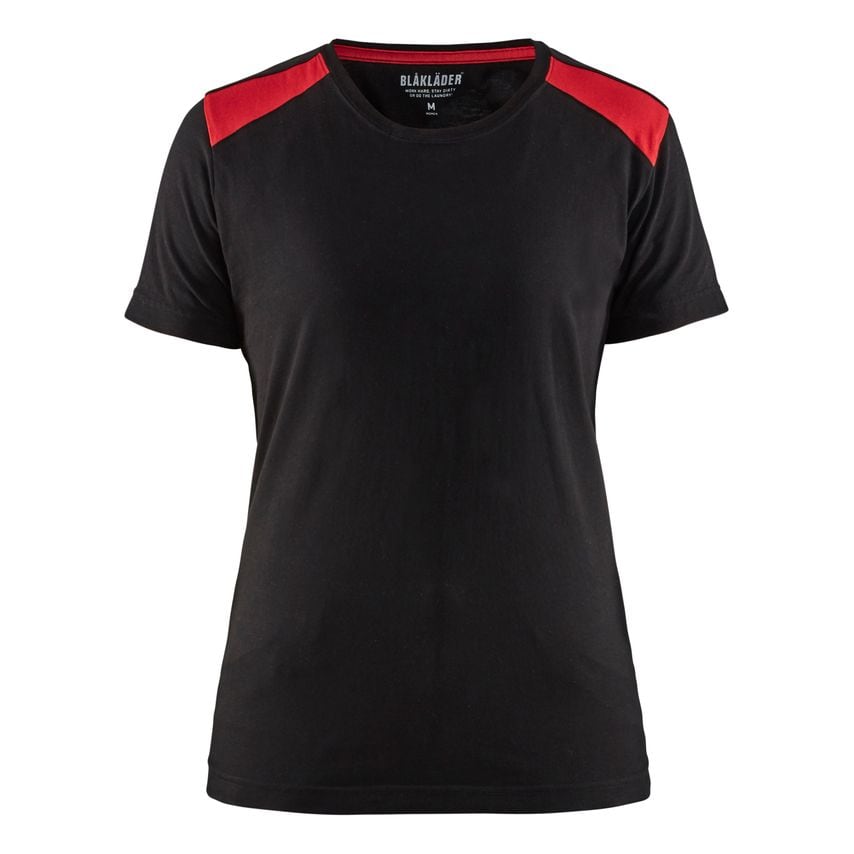 Blaklader Women's T-Shirt 3479 Black Red XXL