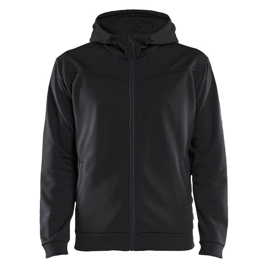 Blaklader Hoodie with Full Zipper 3363 Black Dark Grey XXL