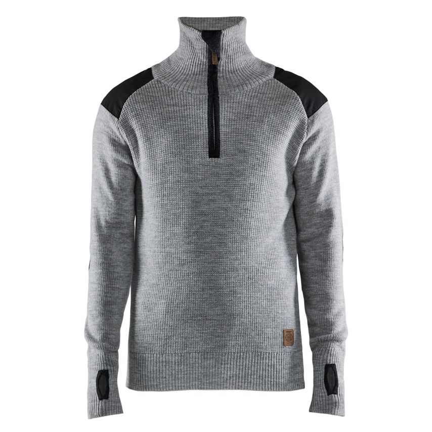 Blaklader Wool Sweater 4630 Grey Melange Dark Grey XS