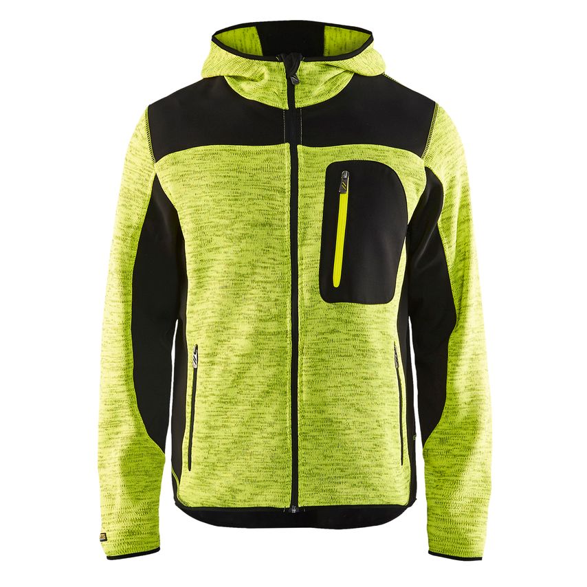 Blaklader Knitted Jacket 4930 Hi-vis Yellow Black XXL