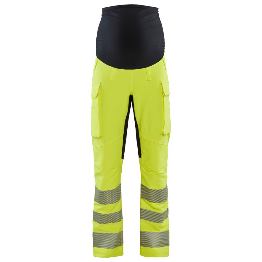 Blaklader Women's hi-Vis 4-way Stretch Maternity Trousers 7100 Hi-vis Yellow Bla