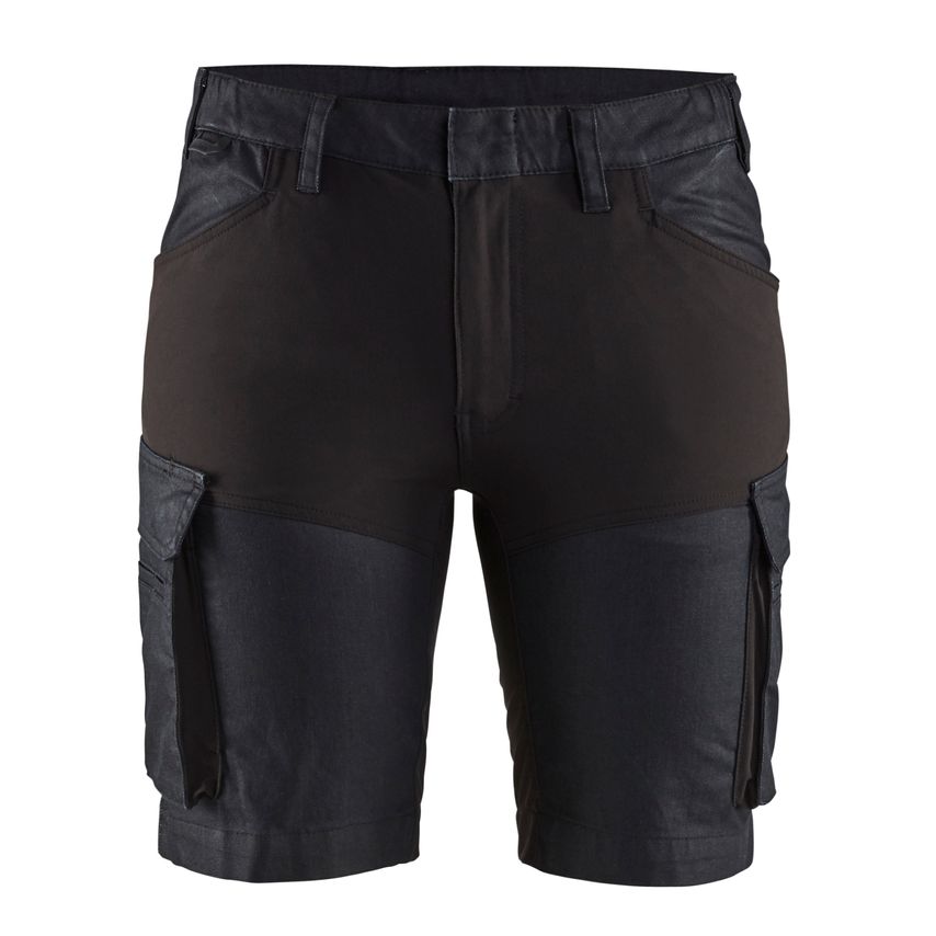 Blaklader Women's Service Shorts Stretch 7137 Navy Blue Black C32UK- 4R