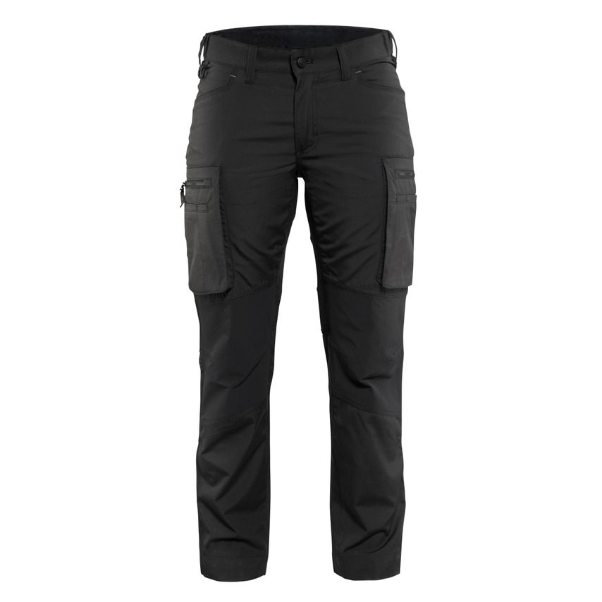 Blaklader Women's Service Trousers Stretch 7159 Black C48  UK-20R