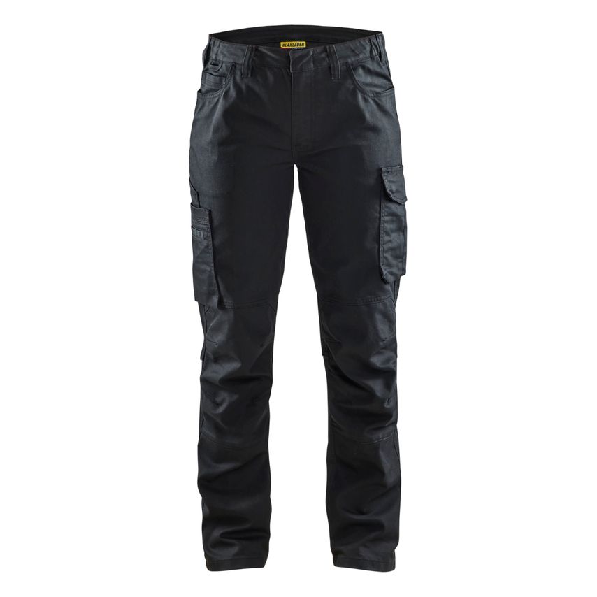 Blaklader Women's Service Trousers Stretch 7140 Black Black D22 UK-18S