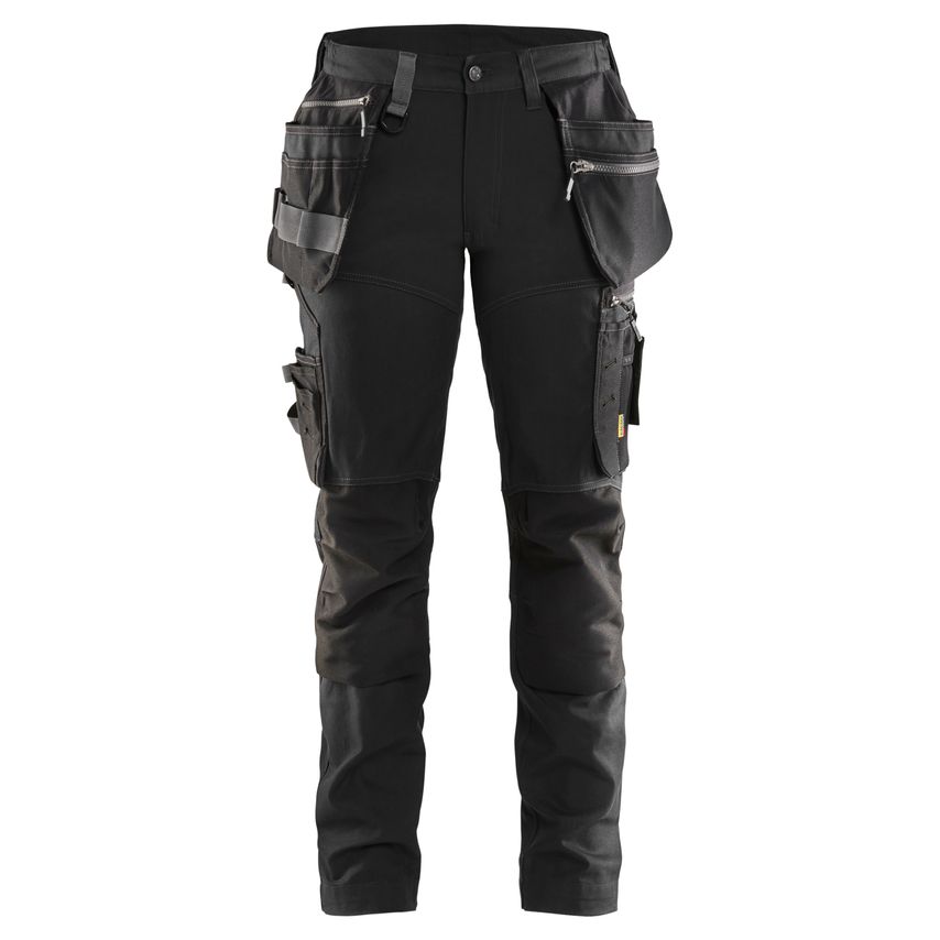Blaklader Women's Craftsman Trousers with Stretch 7115 Black D21 UK-16S