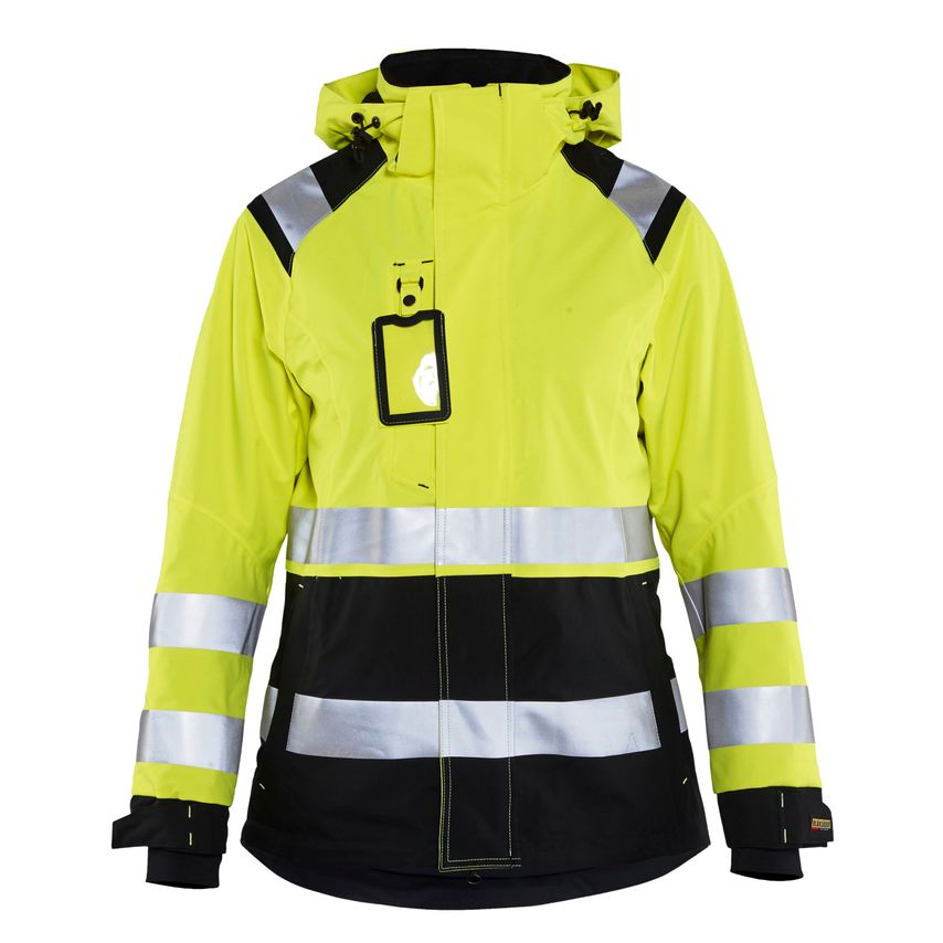 Blaklader Women's Hi-Vis Shell Jacket 4904 Hi-vis Yellow Black XXL