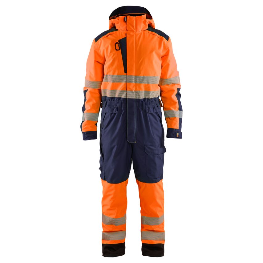 Blaklader Winter Overall Hi-Vis 6725 Orange Navy Blue S