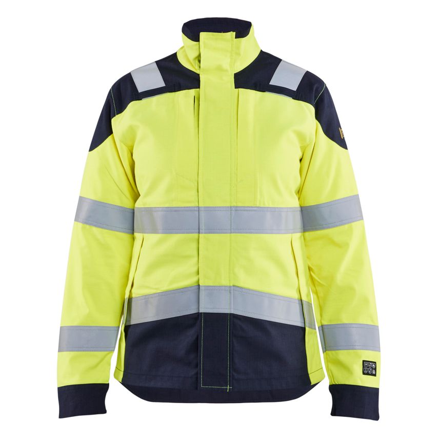 Blaklader Women's Multinorm Inherent Jacket 4969 Hi-vis Yellow Navy Blue L