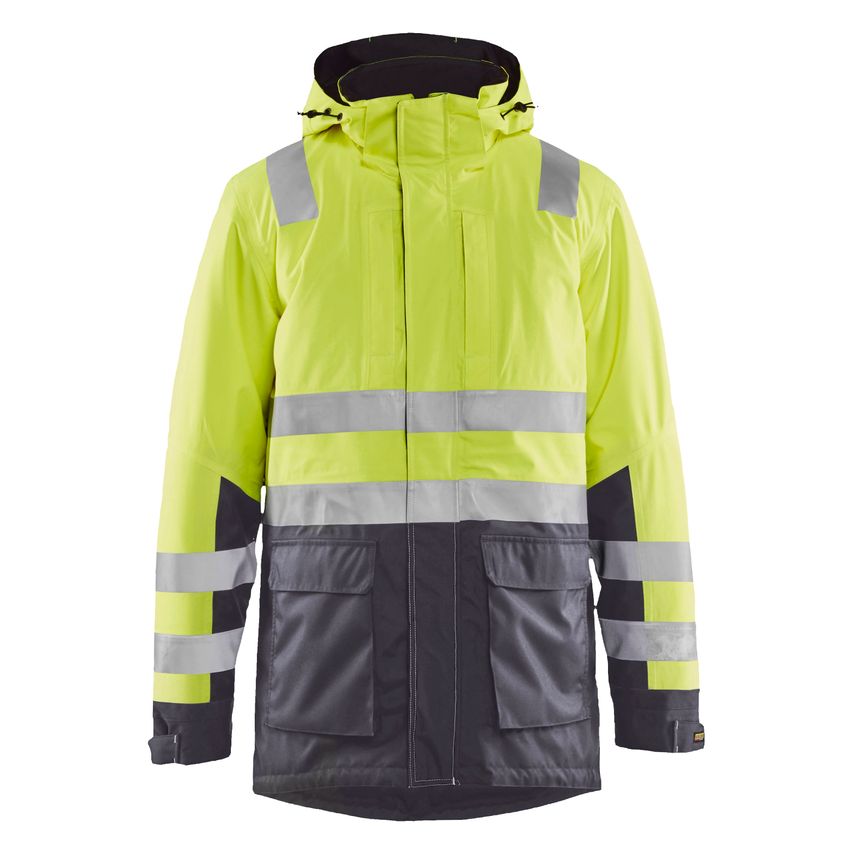 Blaklader Hi-Vis Parka 4495 Hi-vis Yellow Mid Grey XS