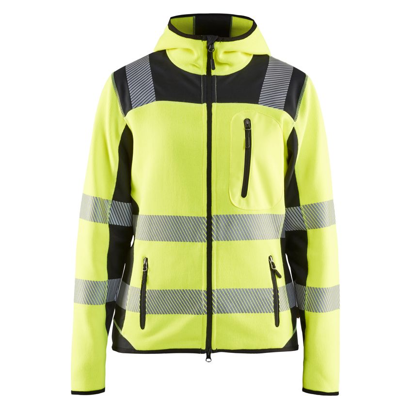 Blaklader Women's Hi-Vis Knitted Jacket 4967 Hi-vis Yellow Black XXXL